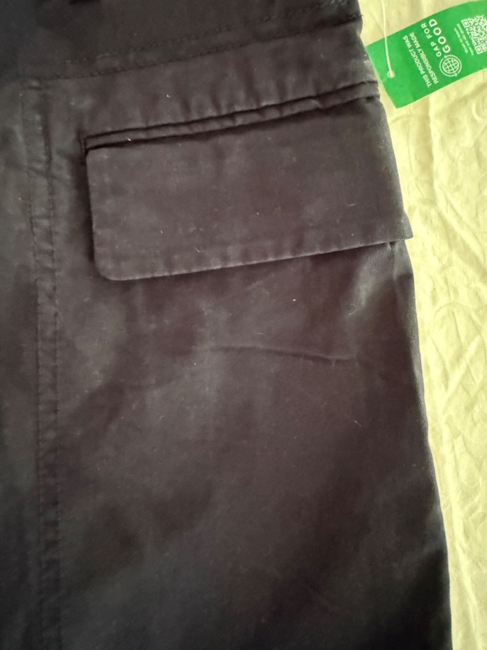 GAP Black Mini Cargo Skirt NWT size 12 - Picture 6 of 7